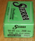 100 Sierra 30-30 Bullets