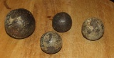 4 Old Cannon Balls