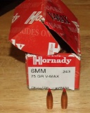 65 Hornady 6mm Bullets