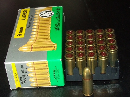 50 Rounds Sellier & Bellet 9mm Luger
