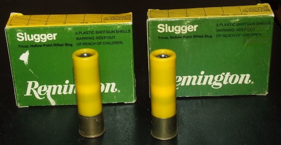 2 - 5 Rounds Remington 20 ga Slugs