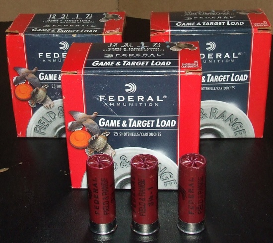 3 - 25 Rounds Federal Game & Target