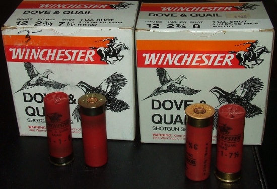 2 - 25 Rounds Winchester 12 ga Dove/Quail