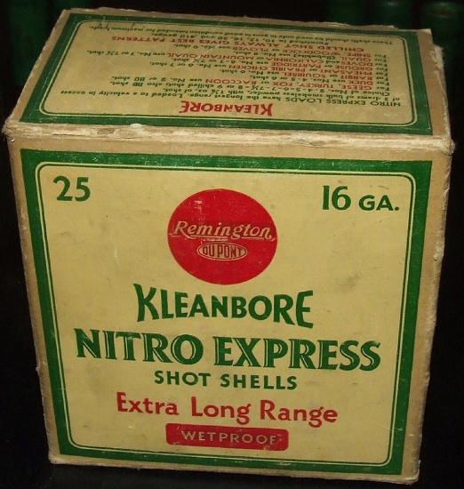 10 Rounds Remington Nitro Express 16 ga & Early Box