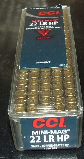 100 Rounds CCI Varmint