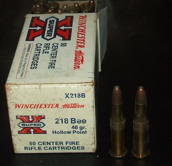50 Rounds Winchester Western 218 BEE