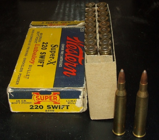 20 Rounds of Western 220 Swift