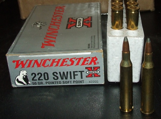 2 - 20 Rounds Remington 220 Swift