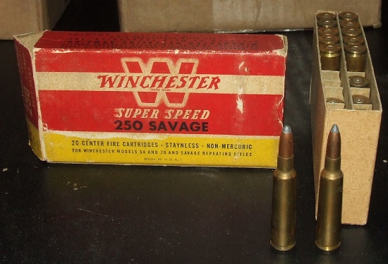 12 Rounds Winchester 250 Savage