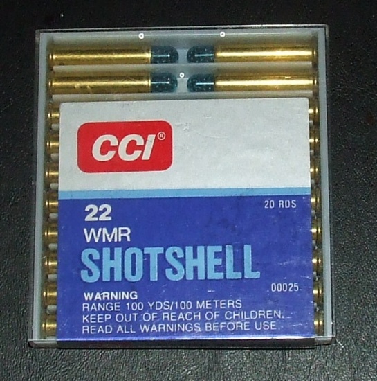 20 Rounds CCI 22 WMR Shot Shell