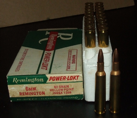20 Rounds Remington 6mm Rem