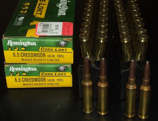 2 - 20 Rounds Remington 6.5 Creedmore