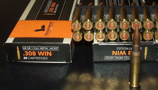 2 - 20 Rounds Field & Stream .308 Win