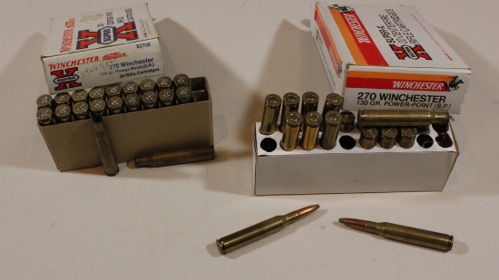 9 live and 29 empty 270 Winchester
