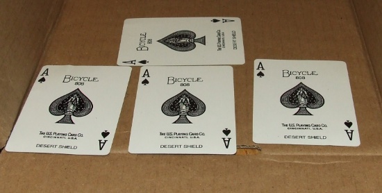 4 Desert Shield Bicycle Ace of Spades