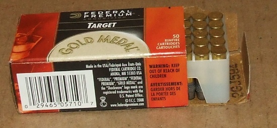 50 Rounds Federal 22 LR Target