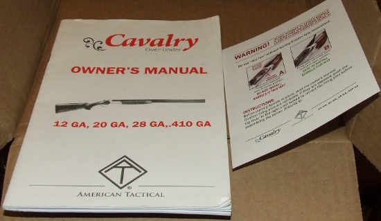 American Tactical Cavalry O/U Owners Manual