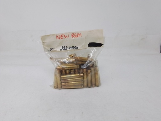 50 pcs 222 magnum empty brass
