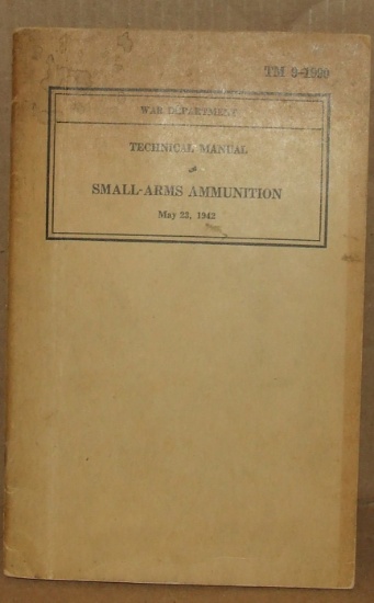 TM 9 1990  Small Arms Ammunition May 1942