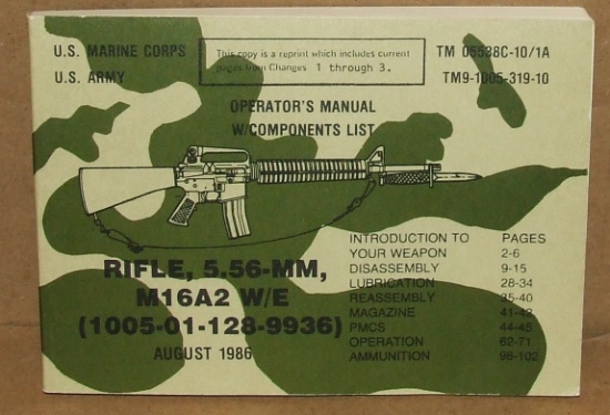 USMC & US Army TM05538C-10/1A & TM1005-319-10
