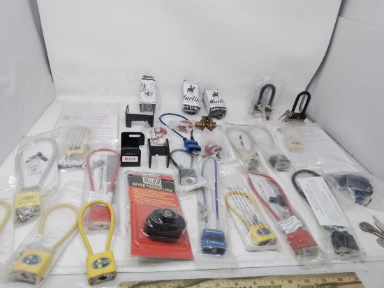 Box lot assorted gun locks