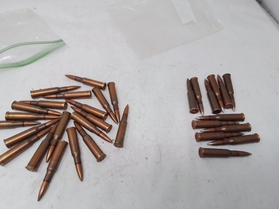 32 rnds 7.62x54R (12 are silver tip)