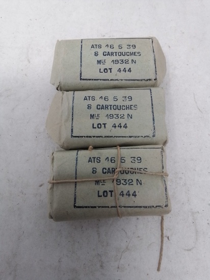 23 rnds military ammo (believed to be 8mm Lebel)