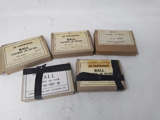 92 rnds 30 caliber ball