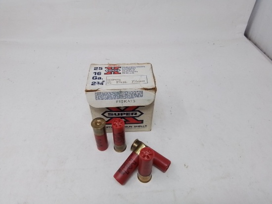 Box Winchester Western 16ga 7 1/2 shot