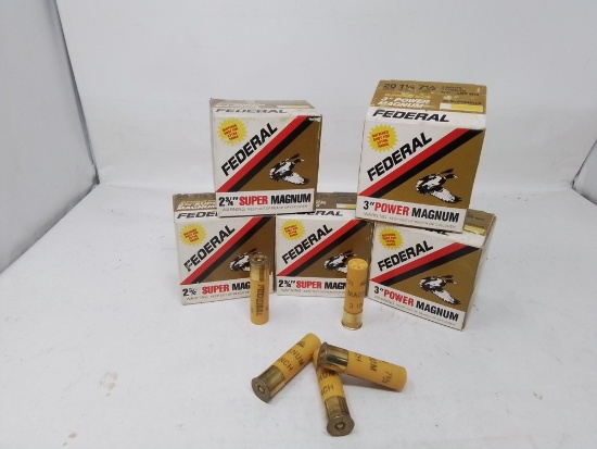 5 Boxes Federal 20ga 3" Power Magnum 7 1/2 shot