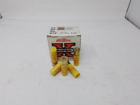 Box Winchester Western 20ga 4 shot