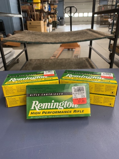 100 RDS (5-20 rd boxes) Remington High Performance Rifle 220 Swift 50 gr PSP