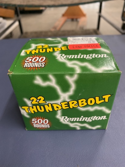500 Round Box Remington 22 LR Thunderbolt