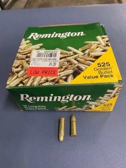 525 Round Golden Bullet Value Pack Remington 22 LR Hollow Points