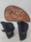 3- Gun Holsters (leather needs zipper repair )