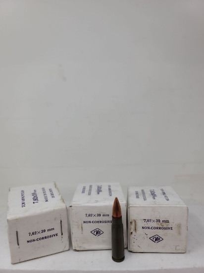 3-20 rnd box TCW Russian 7.62x39 Non corrosive