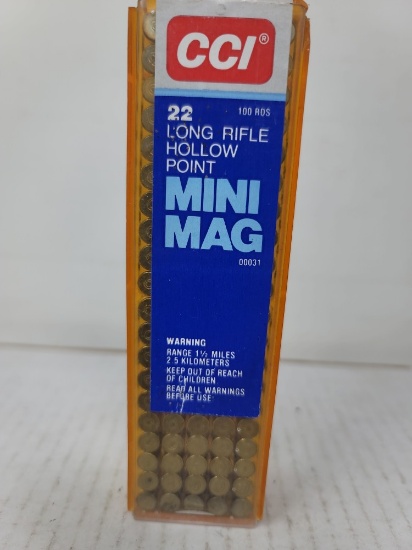 100 rnd box CCI 22 Long Rifle HP Mini Mag | Online Auctions | Proxibid