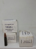 3-20 rnd box TCW Russian 7.62x39 Non corrosive
