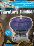 Chicago Electric vibratory tumbler with half coffee can of media.