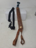 2 slings (one leather & one nylon)