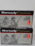 2-20 rnd box Hornady 220 Swift 55gr