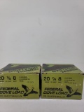 2-20 rnd box Federal 20ga 8 shot