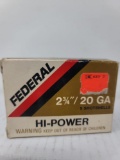 5 rnd box Federal 20ga slugs