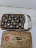 40 rnds Remington UMC 38 S&W (decent old box-some corrosion)