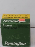 25 rnd box Remington 20Ga. 2¾, 6 Shot