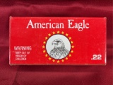 10-50 RD Boxes American Eagle High Velocity 22 LR 40 Lead Round Nose in Case Box
