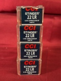 4-50 RD CCI Stinger 22 LR 32 gr Copper-Plated HP