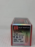 Hornady 22 Cal, 73gr ELD MATCH (Approx 95 Total)