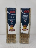 2-100 rnd box CCI Mini Mag 22 LR HP long Rifle , 36gr