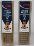 2-100 rnd box CCI Mini Mag 22 LR HP long Rifle , 36gr